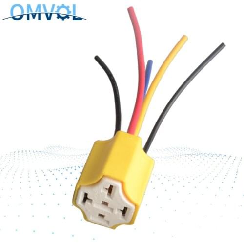 Ceramic Car relay holder,5 pins Auto relay socket 5 pin relay connector plug 10cm