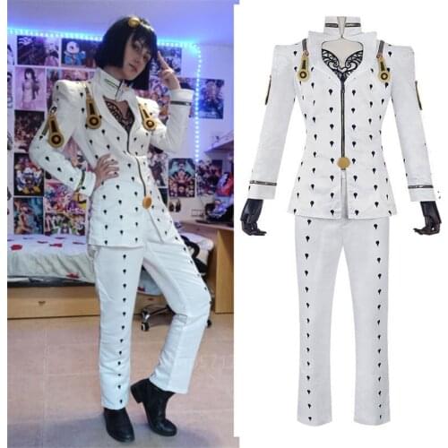 Bruno Bucciarati Cosplay Jojo Bizarre Adventure Women Man Golden Wind Jojo Cosplay Costume Man Halloween Carnival Costume Suits