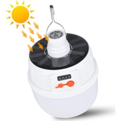 Tent Camping Light Portable Rechargeable Lamp Indoor Outdoor Solar Lights Waterproof Bulb Portable Lanterns Portable Led Light