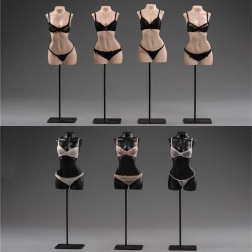 MCCTOYS MCC028 1/6 Scale Exquisite Underwear Black/White Sexy Bikini Suit Fit 12" Action Figure Mid/Big Bust Female Body
