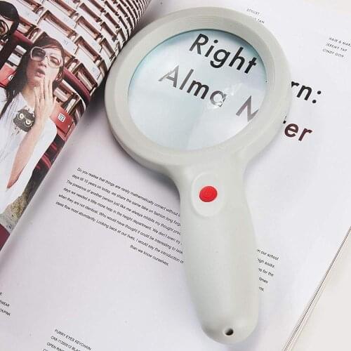Mini Pocket Magnifying Glass Hand Held 90mm 10X Magnifying Loupe Reading