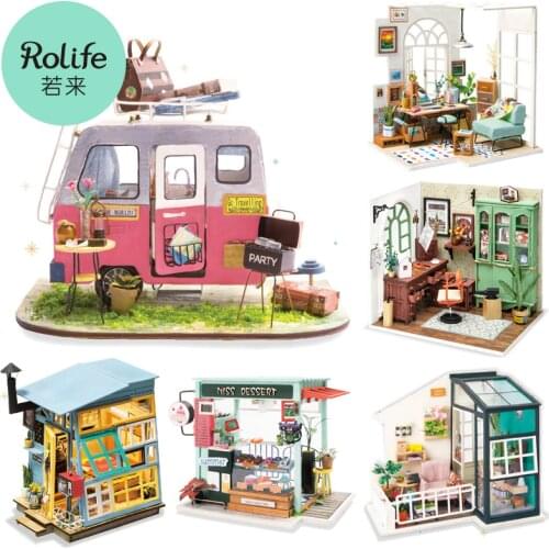 Robotime 3D Puzzle Toy Wooden Model Gear Mechanical Toy Laser Cutting Assembly Building Kit Birthday Gift Toys For Children