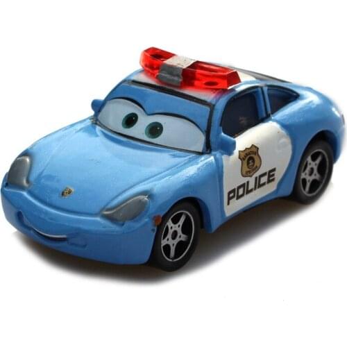 Disney Pixar Cars 2 3 Sally Sheriff Lovers Lightning McQueen girlfriend Metal Diecast 1:55 Toy alloy Car model for children