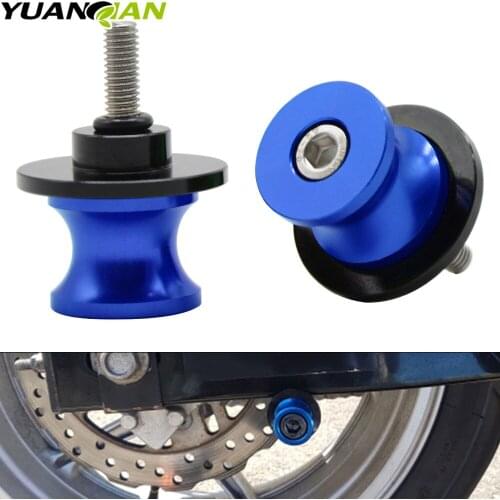 The latest Motorcycle Accessories CNC Aluminum Swingarm Sliders Spools 6mm 8mm 10mm For YAMAHA MT-07 MT07 MT 07 FZ07 FZ-07 FJ07