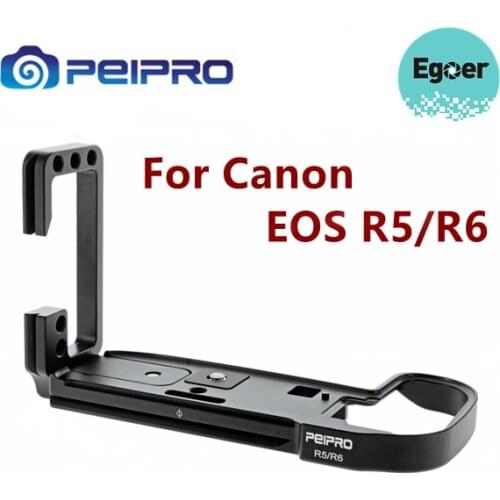 PEIPRO L Plate for Canon EOS R5 R6 Camera L shape Bracket Arca Swiss Quick Realease Plate Hand Grip Holder Accessories