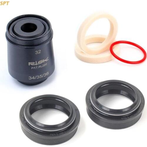 Professional 32Mm MTB Bicycle Shock Absorb Fork Dust/Oil Fork Seal Kit, Black XX