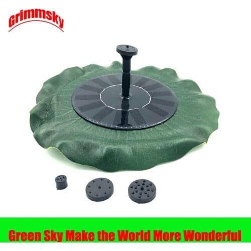 Max Spray Height 70CM Lotus Leaf Pool Pond Outdoor Solar Panel Home Garden Decoration Solar Garden Fountain
