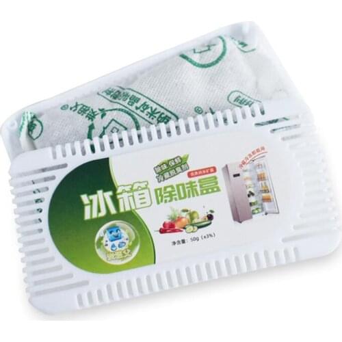 Odor Absorb Purifier Refrigerator Deodorant Activated Carbon Air Freshener Box Non-woven Fabric+ Bamboo Charcoal+plastic