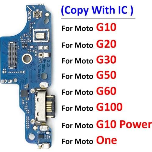 USB Charger Charging Dock Port Board Connector Flex Cable For Motorola Moto One Macro Hyper Fusion Action Vision Power
