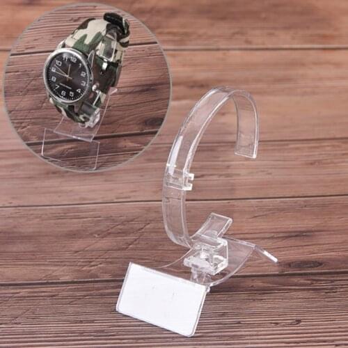 1pc Clear Acrylic Watch Display Holder Stand Rack Showcase Tool Lightweight Stand Case Transparent Wristwatch Winder