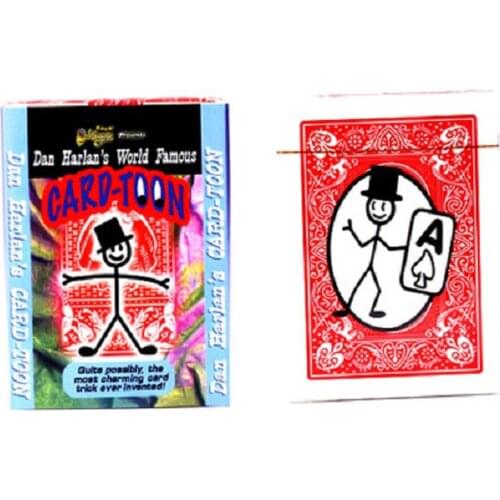 1pcs Magic Cartoon Cardtoon Deck Magic Tricks Pack Playing Card Toon Animation Prediction Funny Magic Magic Props Gimmick Toys