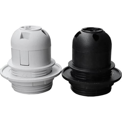 10PCS ES E27 Edison Screw Cap Socket White Pendant Ceiling Light Lamp Bulb Holder