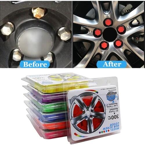 20pcs Wheel Nut Bolt Head Cover 19mm Car Tyre Wheel Hub Cover Protective Bolt Caps Exterior Decoration Protecting Bolt Rims