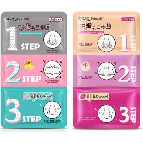 3-Steps Nasal Patch Set To Remove Blackheads Blemish And Nasal Mask Remove Blackheads And Acne Deep Clean And Repair Pores