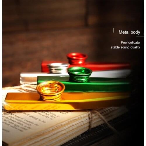 3pcs/Set Simple Lightweight Metal Harmonica Mouth Flute Kazoo for Guitar Musical Instrument Lover Toy Gift