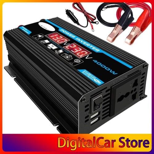 300W 12V 220V/110V LED Ac Car Power Inverter Converter Charger Adapter inversor Dual USB Transformer Modified Sine Wave