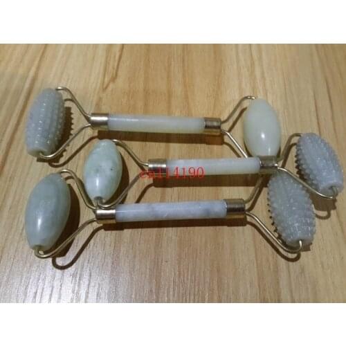50pcs/lot Free Shipping Natual Stone massage set for face Chinese Royal Jade Roller massager