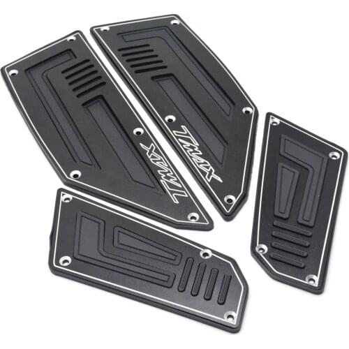 Motorcycle Accessories 4pcs Front and Rear Motorcycle Footboard Steps Foot Pegs Plate for Yamaha T-Max 530 2012-2015 2013 2014 6