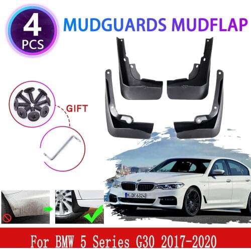 4x for BMW 5 Series G30 2017 2018 2019 2020 Mudguards Mudflaps Fender Mud Flap Splash Mud Guards Cover Protect Wheel Accessories