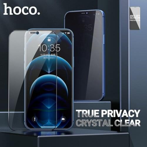 Hoco Anti Spy Tempered Glass For iPhone 12 mini Pro Max Privacy Screen Protector Film Full Cover protection anti-fingerprint