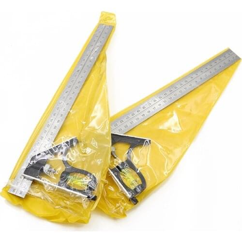 Stainless Steel Measuring Tools Aluminium Combination Square Diy Workshop Hardware Angle Spirit Level 12" (300mm)