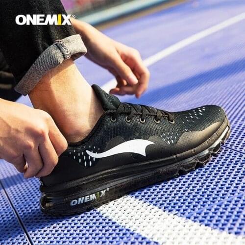 ONEMIX 2020 New Air Mens Sports Running Shoes Cushioning Breathable Massage Sneakers For Men Sport Shoes Male Athletic Outdoor