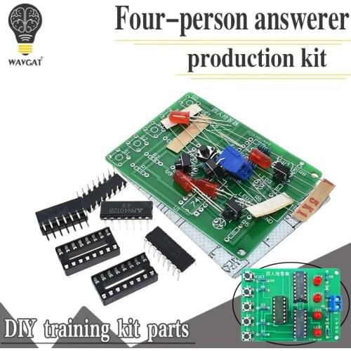 Four Person Responder Diy Kit 4 Channel Answering Teaching Practice Welding PCB Board Fun Electronic DIY Parts laboratory