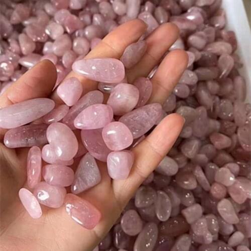 Natural rose Crystal Stones Bulk Tumbled Gem Stone Healing Decoration Quartz Crystals