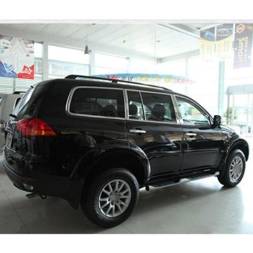 Stainless steel car window trims for mitsubishi pajero 2006-2018 2012 2013 2014 2015 2016 2017 mitsubishi Montero