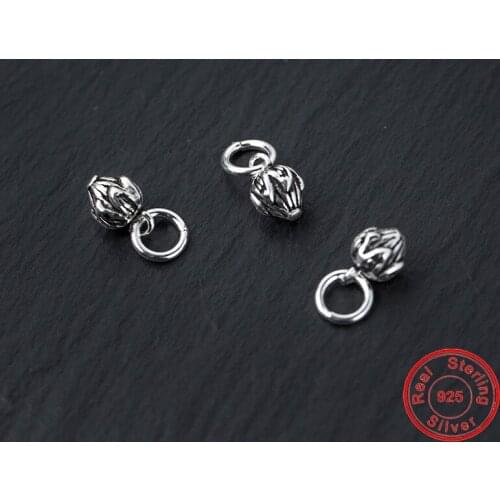 UQBing Factory Wholesale Retro Lotus Charms Beads Jewelry Findings Handmade Crafts