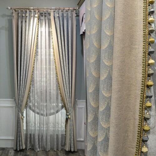 Custom Curtains for Living Room Bedroom Neo-Classical Velvet Curtains luxury curtains