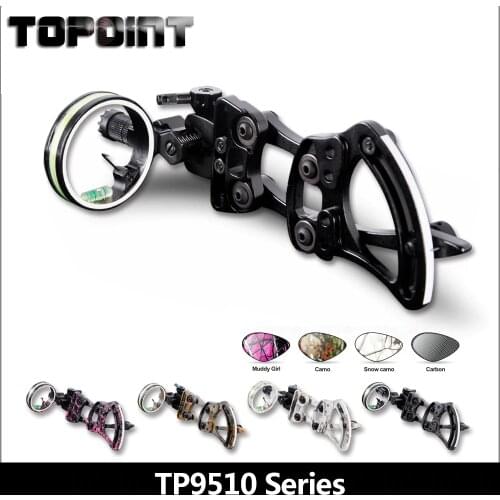 Professional Archery 1 Pin Bow Sight Micro-adjust Arrows for bow TP9510 Hunting Compound Bow Sights Archery Accessories