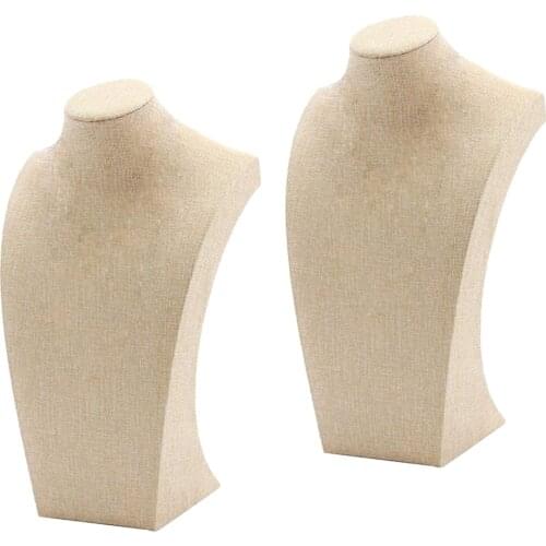 Simple Elegant Necklace Pendant Display Bust Stand Mannequin,12x20cm&17x29cm