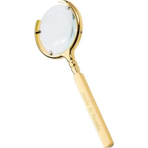 Hand-Held Powerful 8 Times Magnifying Glass, Can Be Used to Read Books, Newspapers, Maps, Gold