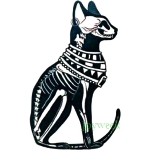 Waterproof Temporary Tattoo sticker Ancient Egypt Bast Bastet cat totem tatto stickers flash tatoo fake tattoos for men women