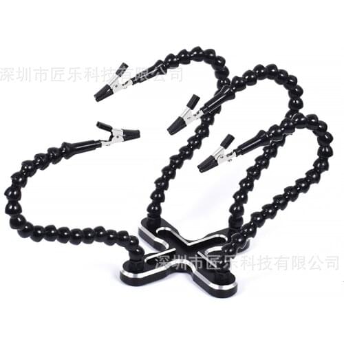 Model Aircraft Universal Arm Four-claw Multi-function Aluminum Alloy Welding Station Model Aircraft Accessories XT60 flight Cont