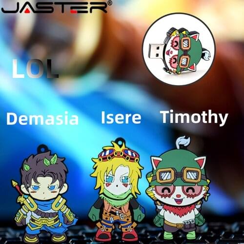 JASTER League of Legends game style USB flash drive USB2.0 4GB 8GB 16GB 32GB 64GB 128GB hero character cartoon version U disk