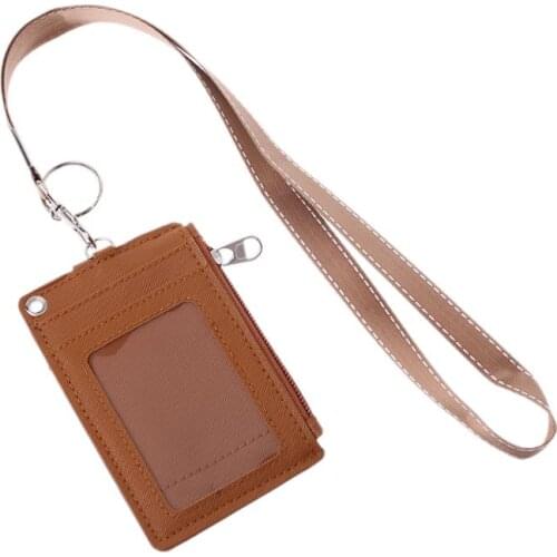 Business Credit Card ID Badge Coin Purse Holder Neck Strap Lanyard Keychain