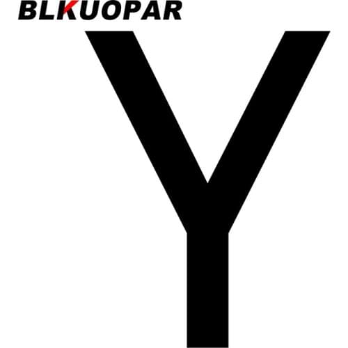BLKUOPAR for Icon Y Car Stickers Personality Decals Windshield Refrigerator Waterproof Campervan Sunscreen Vinyl Car Wrap