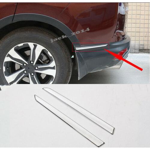 For Honda CRV CR-V 2017 2018 2019 ABS Chrome Rear Bumper Back Coner Guard Cover Trim