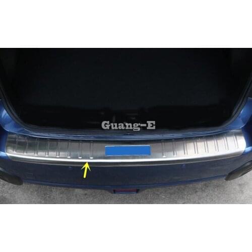For Subaru XV 2012 2013 2014 2015 Car External Outside Rear Bumper Protect Trim Style Cover Stainless Steel Plate Pedal 1pcs