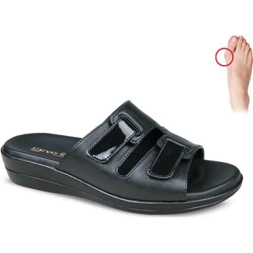 CEYO 9863-25 Slippers Women Brown Black Casual Winter Homewear Home Wear Hallux Valgus Comfort Anatomic Soft Anatomic