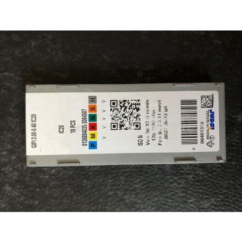 10PCS CARBIDE INSERT GIPI 3.00-0.40 IC20