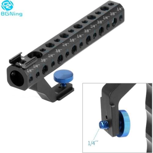 Amera Cage Top Handle Functional Hand Grip Cold Shoe Cheese Mounts Rod Clamp 1/4 3/8 15mm Rod Clamp Aluminum DSLR Rig Kit