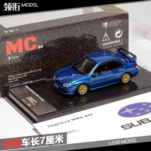MC 1/64 Subaru Impreza WRX STI limited edition Collection Metal Die-cast Simulation Model Cars Toys