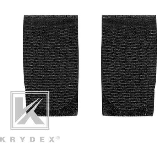 KRYDEX 2PCS/Set Hook & Loop Cable Management Strap For Plate Carrier Vest Backpack Chest Rig Antennas Cable Locker Organizer MC