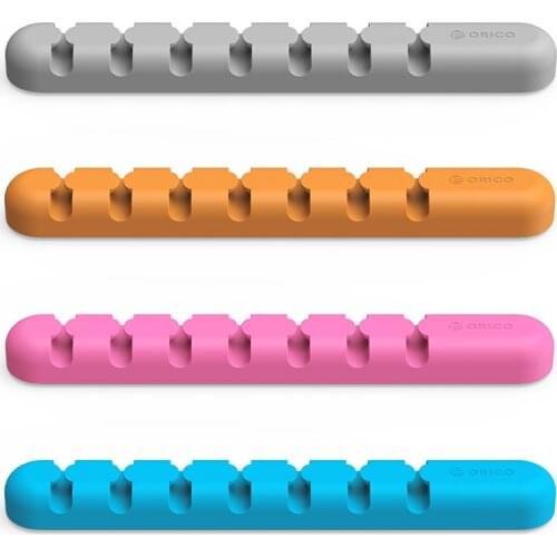 ORICO CBS7 Cable Organizer Silicone USB Cable Winder Desktop Management Clips Cable Holder for Mouse Headphone Wire Organizer