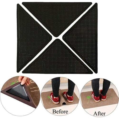 Durable Anti-Slip Carpet Grippers Mat Stickers Safety Rug Pad for Kitchen Floors