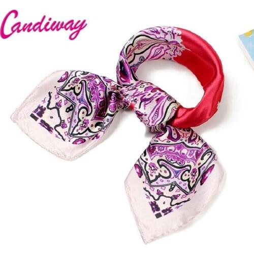 Candiway Fashion Bandana Variety occupational Women silk scarf scarves 60 cm