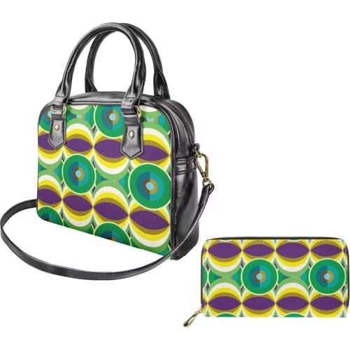 1 MOQ Tribal print Handbags and Purses(2pcs/set) Classic Vintage Yellow African Print Art Afro Girls saddle Bags Messenger Bag